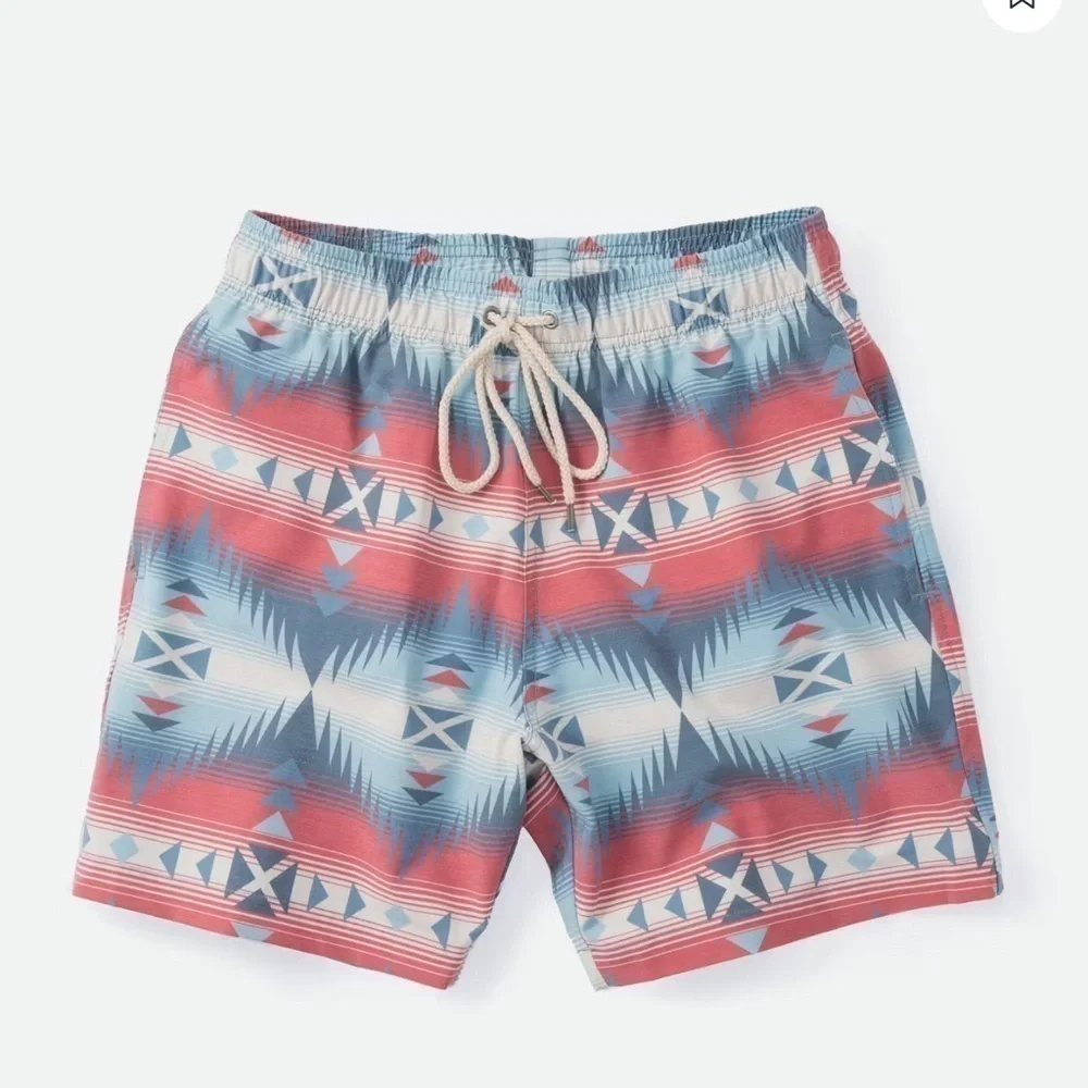 Faherty Geometric Print Swim Trunks Board Shorts boy’s small